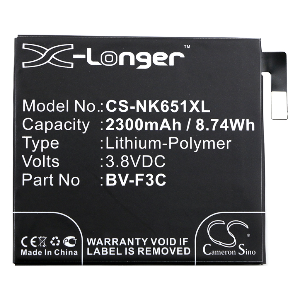 Bateria kompatybilny z Nokia Microsoft CS-NK651XL