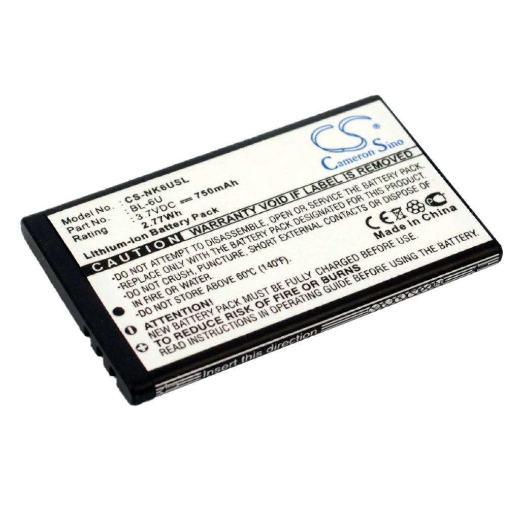 Baterie do telefonów komórkowych Nokia CS-NK6USL