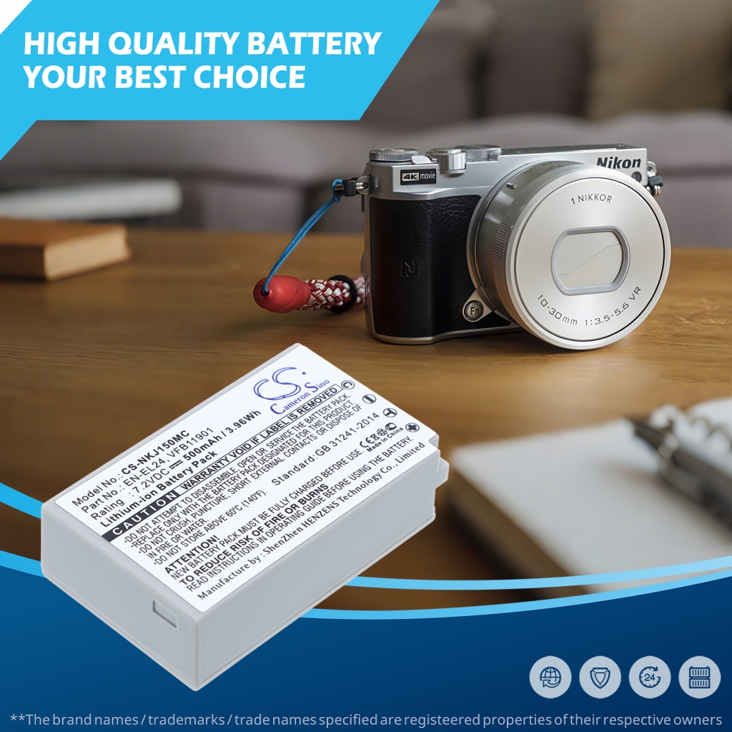 Bateria kompatybilny z Nikon CS-NKJ150MC