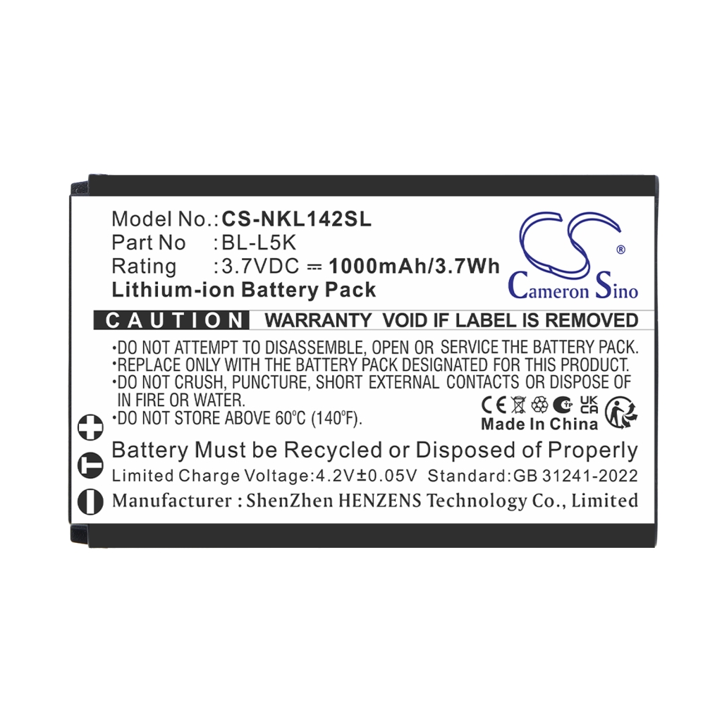 Bateria kompatybilny z Nokia CS-NKL142SL