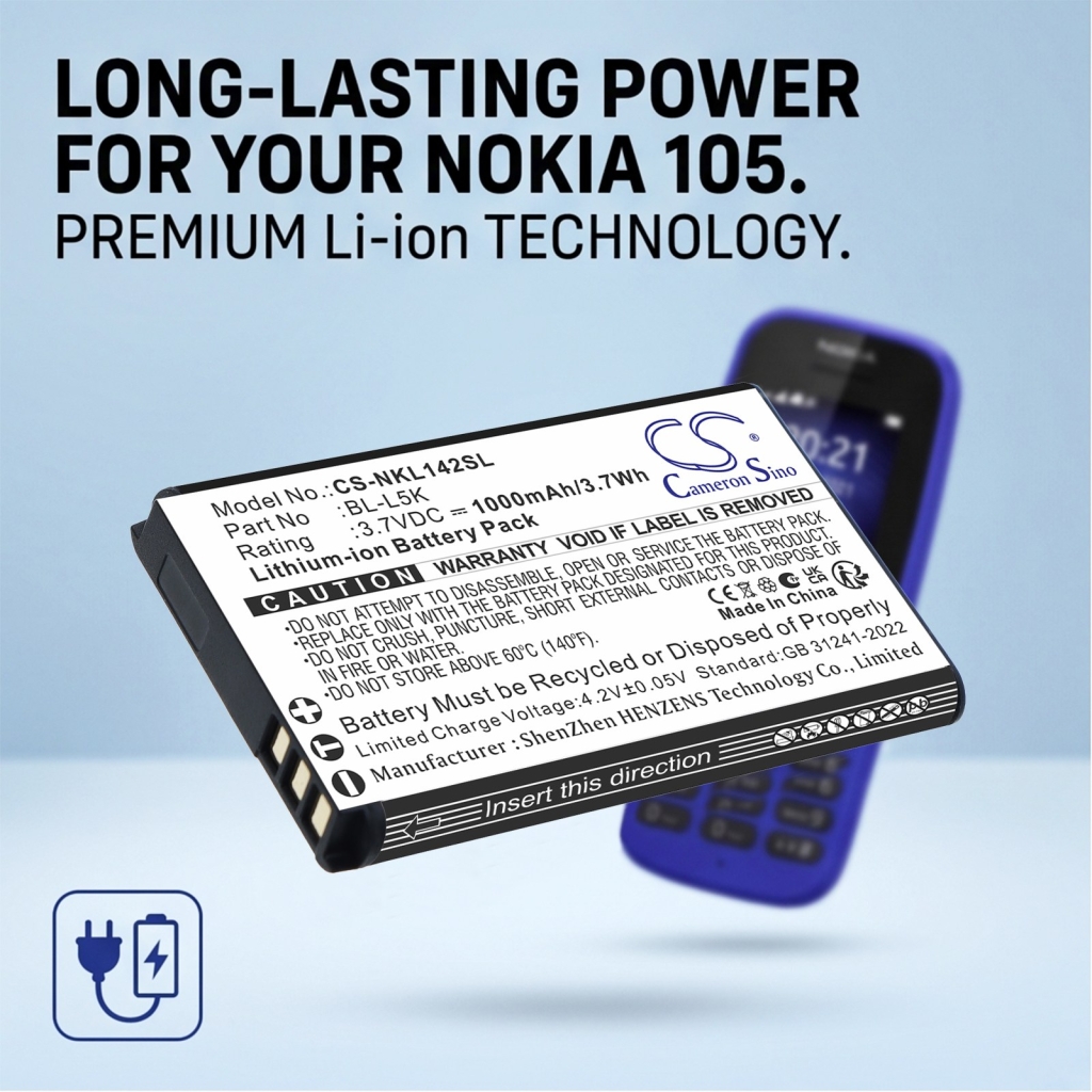 Bateria kompatybilny z Nokia CS-NKL142SL