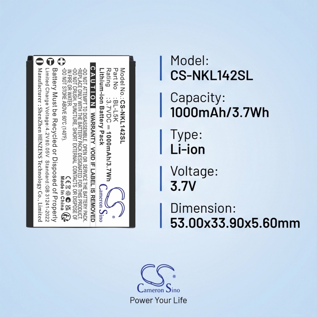 Bateria kompatybilny z Nokia CS-NKL142SL