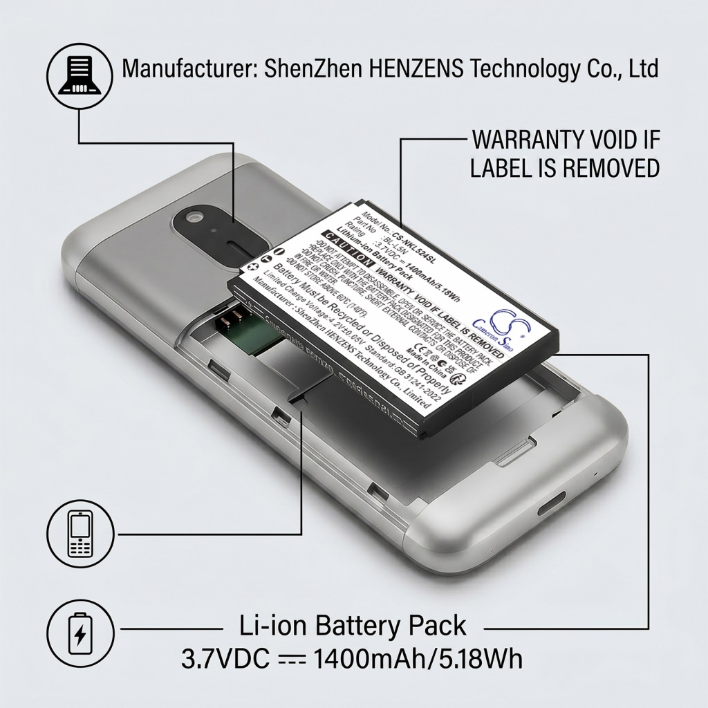 Bateria kompatybilny z Nokia CS-NKL524SL