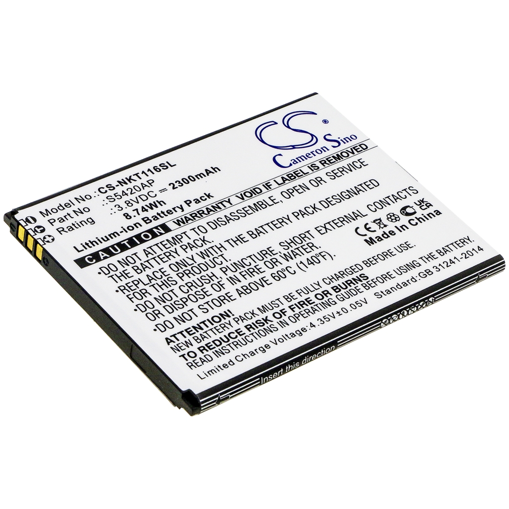 Compatible battery replacement for Nokia S5420AP