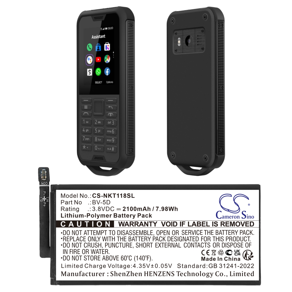 Baterie do telefonów komórkowych Nokia CS-NKT118SL
