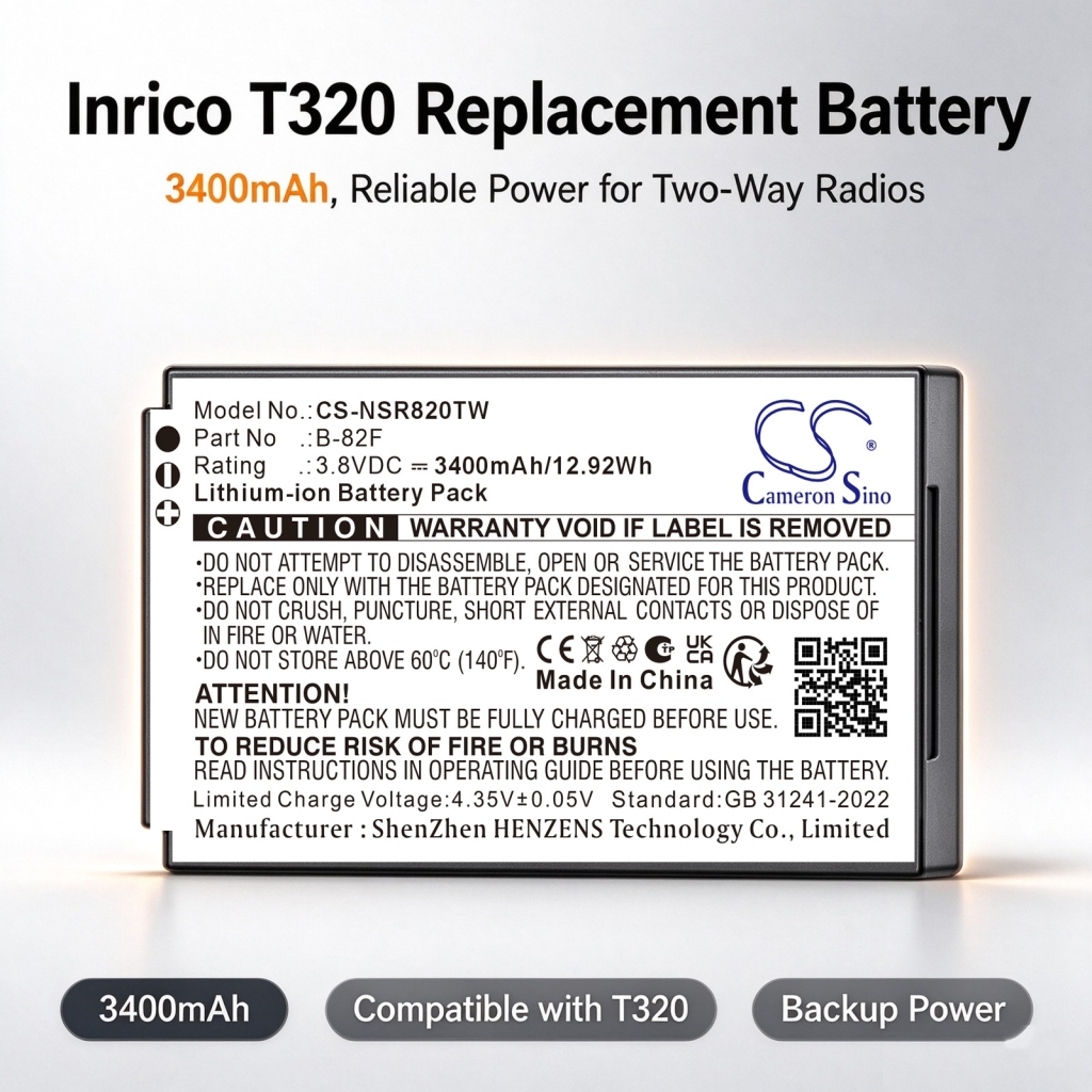 Baterie kompatybilny z Inrico T320 T320 CS-NSR820TW