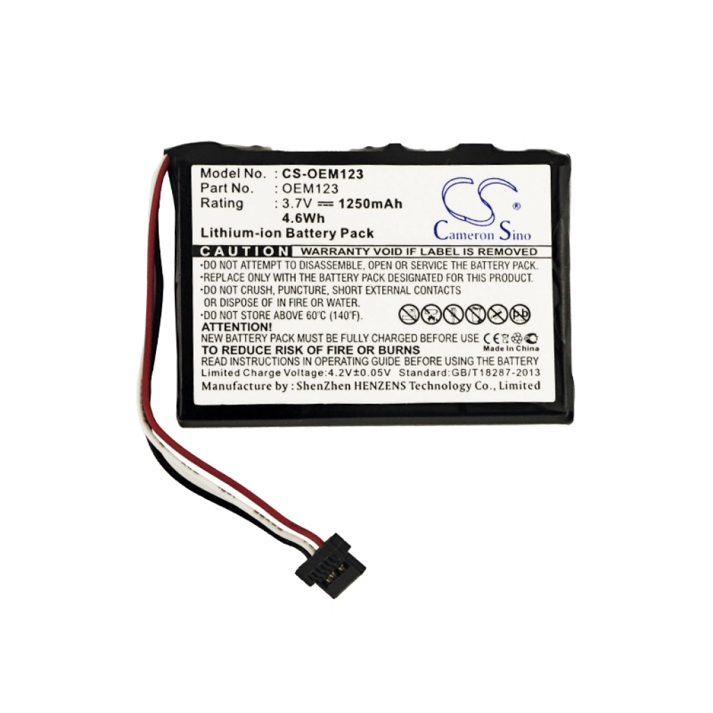Baterie do nawigacji (GPS) CS-OEM123
