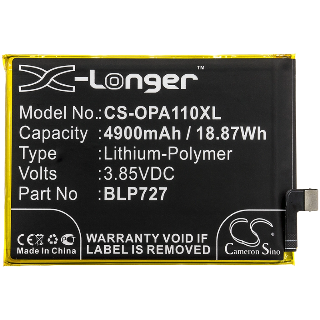 Compatible battery replacement for OPPO BLP727