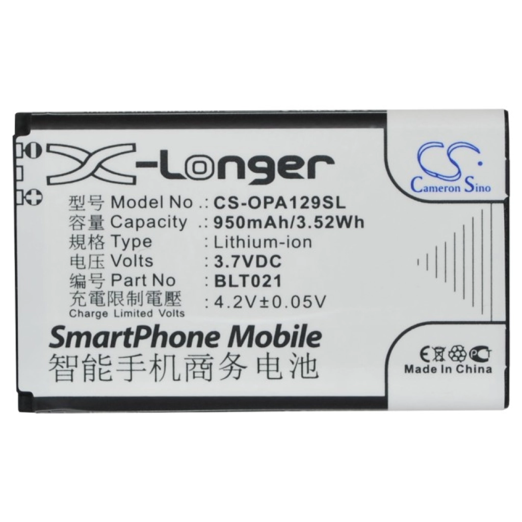Compatible battery replacement for OPPO BLT021