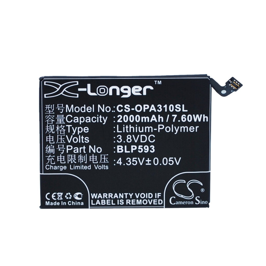Battery compatible with OPPO