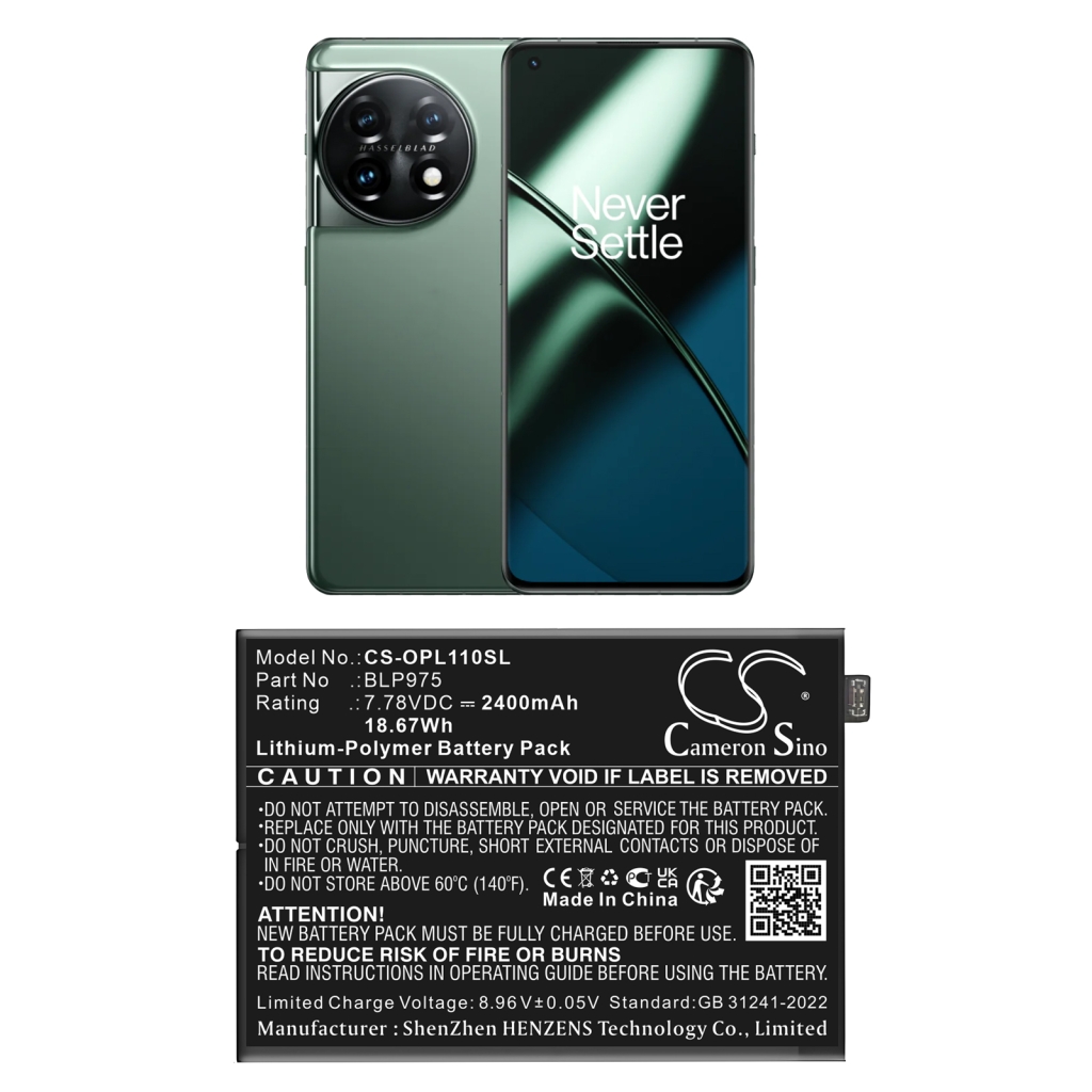 Baterie do telefonów komórkowych Oneplus CS-OPL110SL
