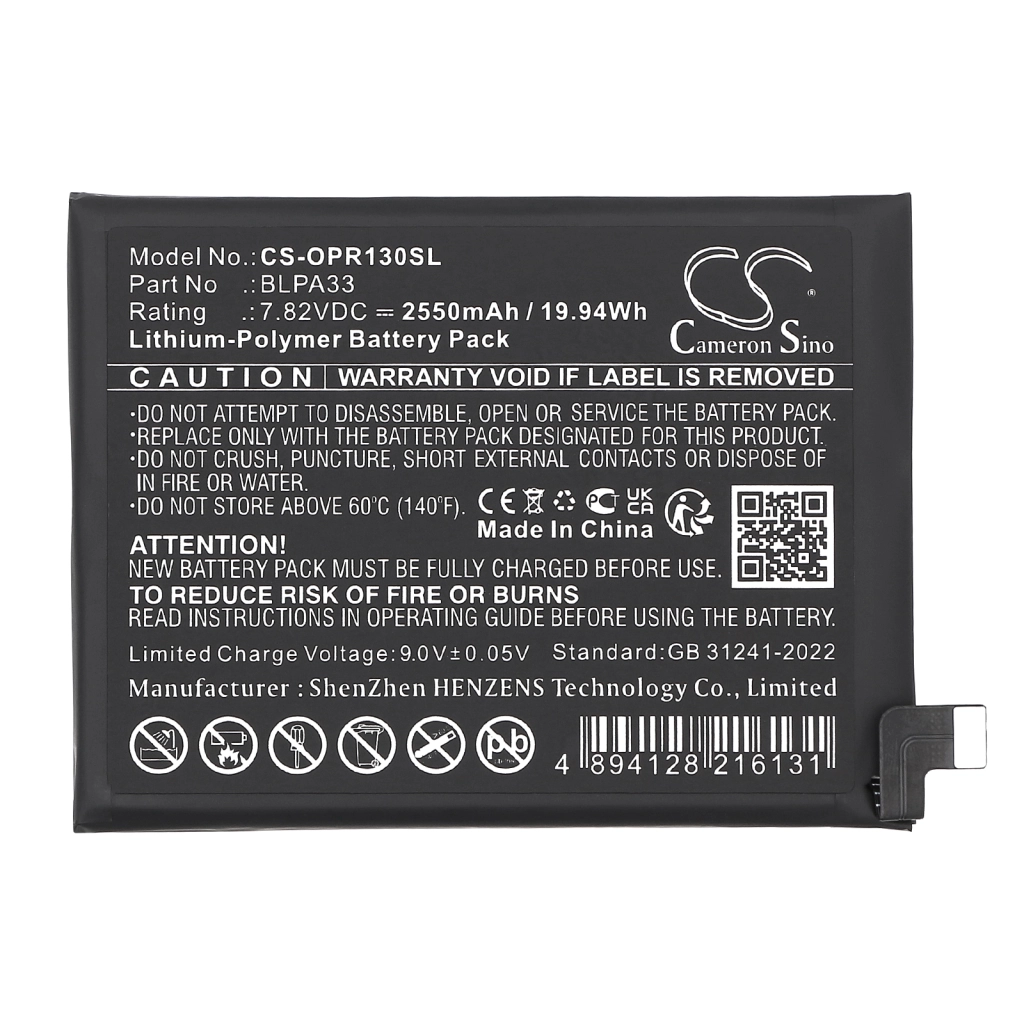 Mobile Phone Battery Oneplus CS-OPR130SL
