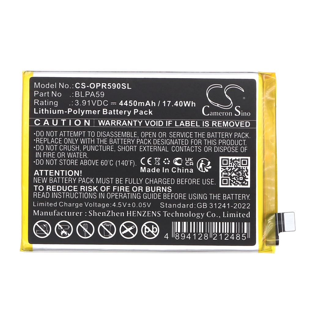 Mobile Phone Battery OPPO CS-OPR590SL