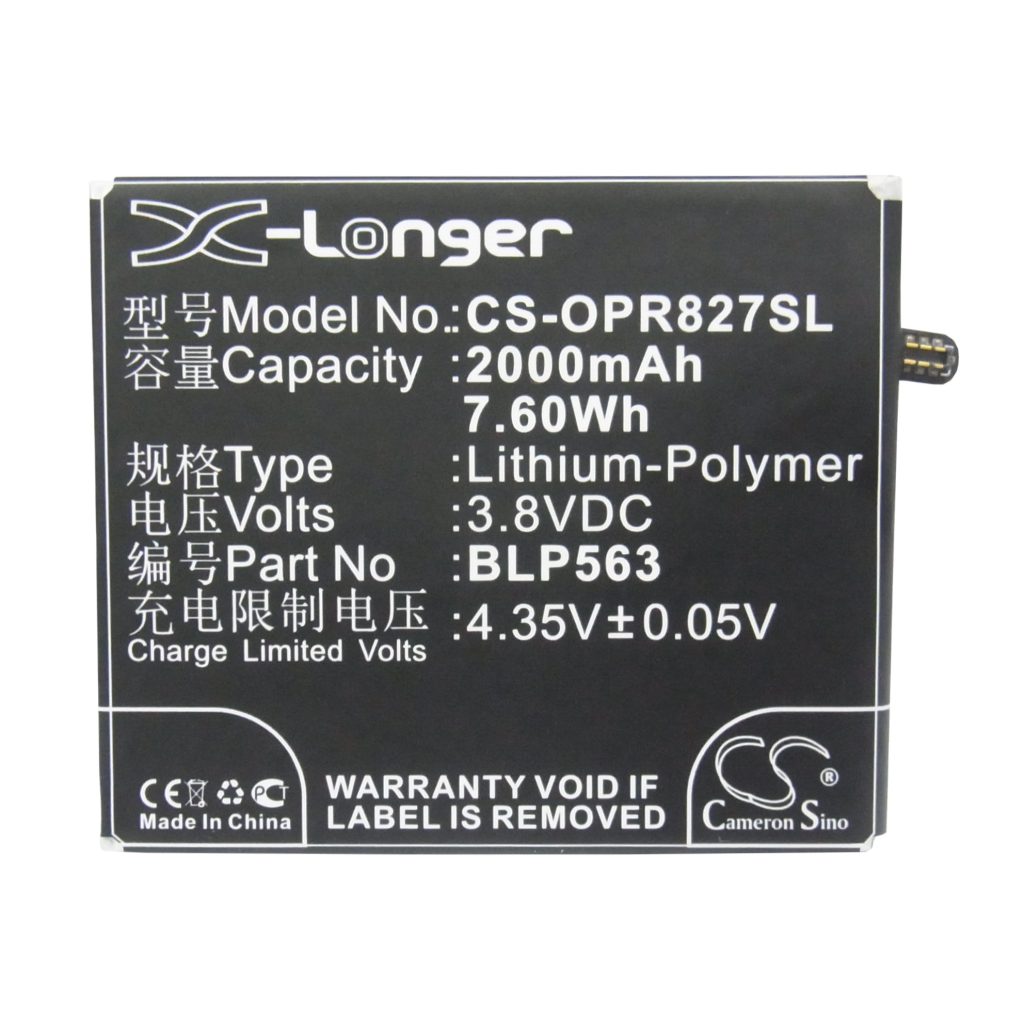 Bateria kompatybilny z OPPO CS-OPR827SL