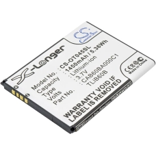 Compatible battery replacement for Alcatel CAB60B0001C1,CAB60B000C1,CAB60BA000C1,TLIB60B