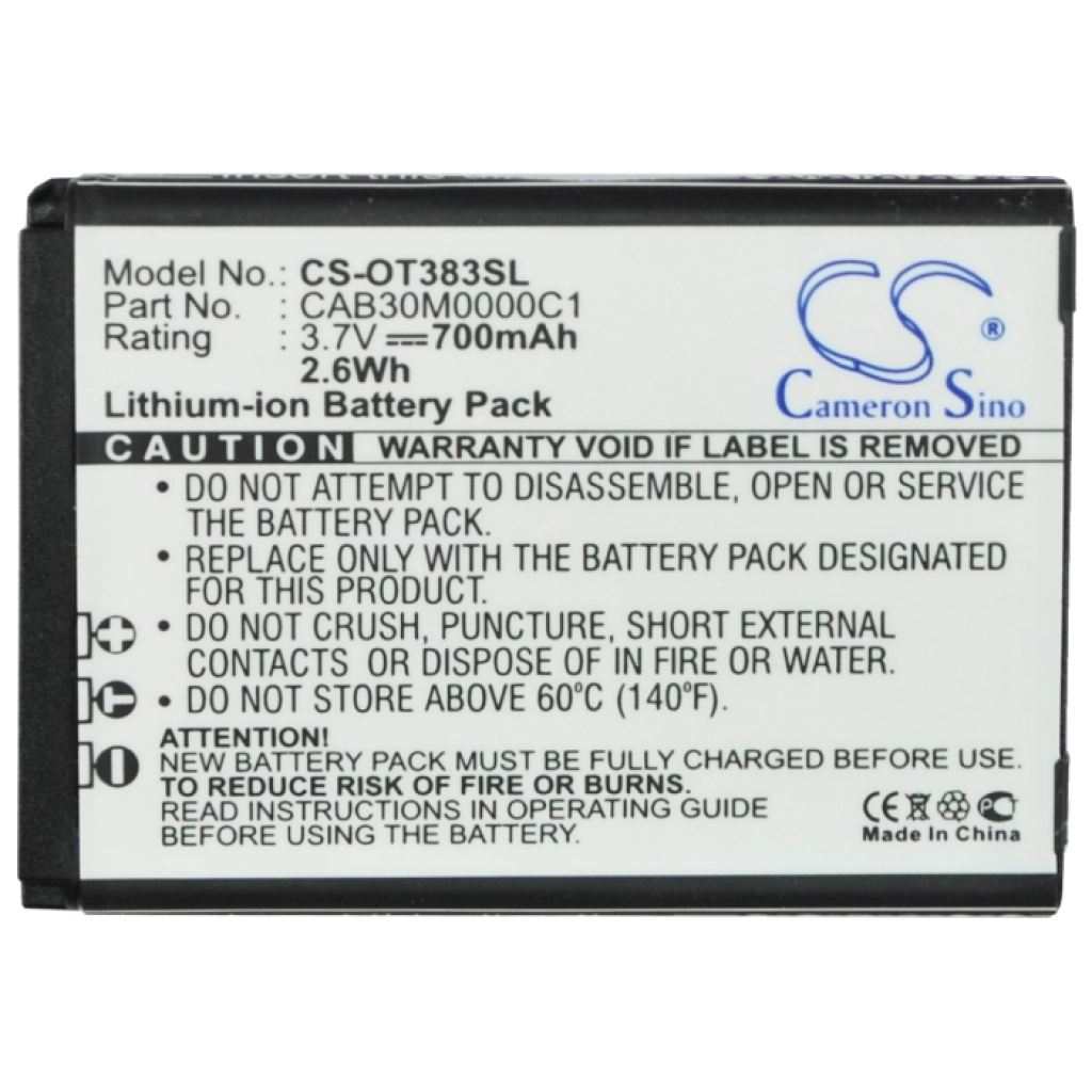 Mobile Phone Battery Alcatel One Touch 206