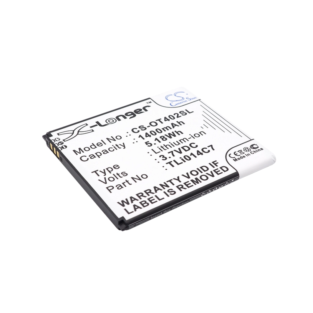 Baterie do telefonów komórkowych Alcatel CS-OT402SL