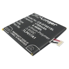 Kompatybilna wymiana baterii za Alcatel CAC1700001C,TLP017A1,TLP017A2