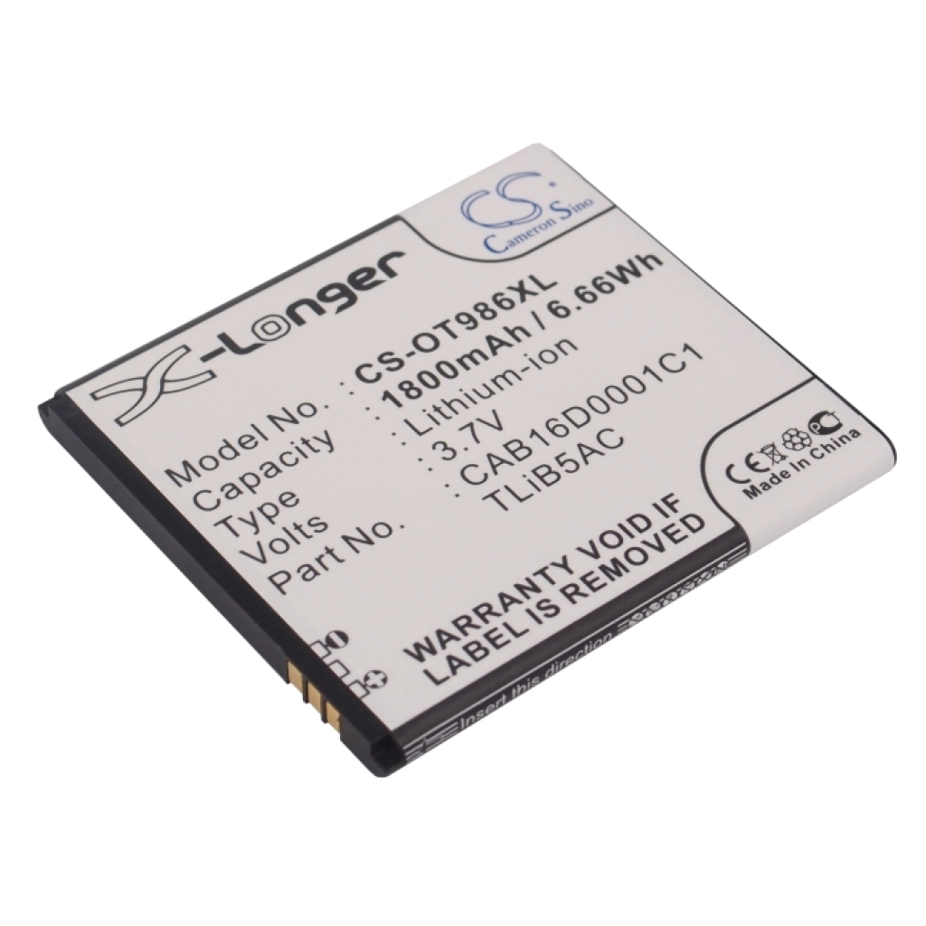 Baterie do telefonów komórkowych Alcatel CS-OT986XL