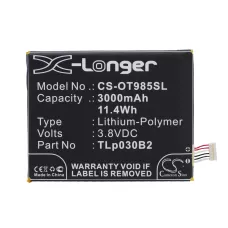 Kompatybilna wymiana baterii za Alcatel C3000003C1,TLP030B1,TLP030B2,TLP030J1