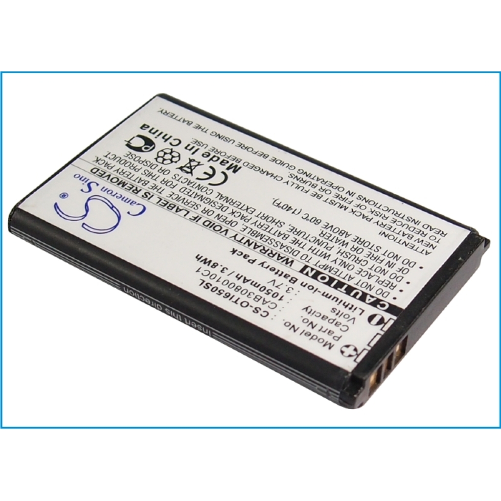 Compatible battery replacement for Alcatel CAB3080010C1