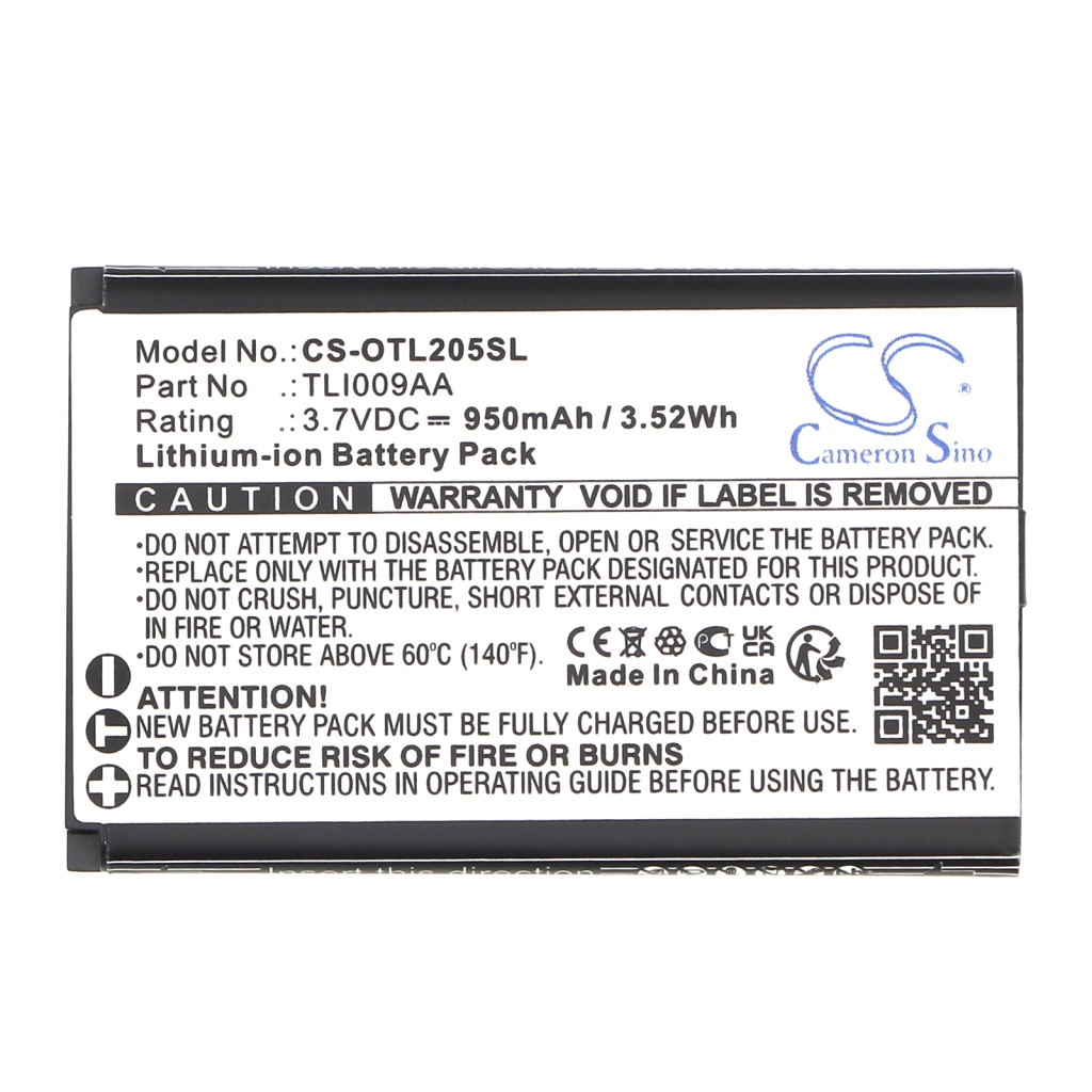 Mobile Phone Battery Alcatel CS-OTL205SL