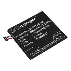 Kompatybilna wymiana baterii za Alcatel C2000023C2,TLP020K2