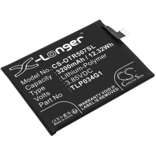 Compatible battery replacement for Alcatel TLP034G1
