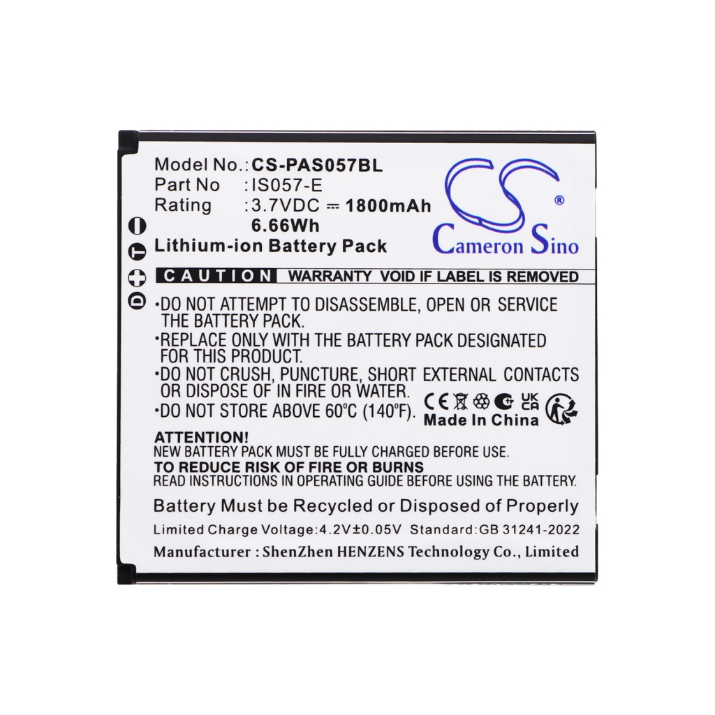 Battery Replaces Pax IS057-E