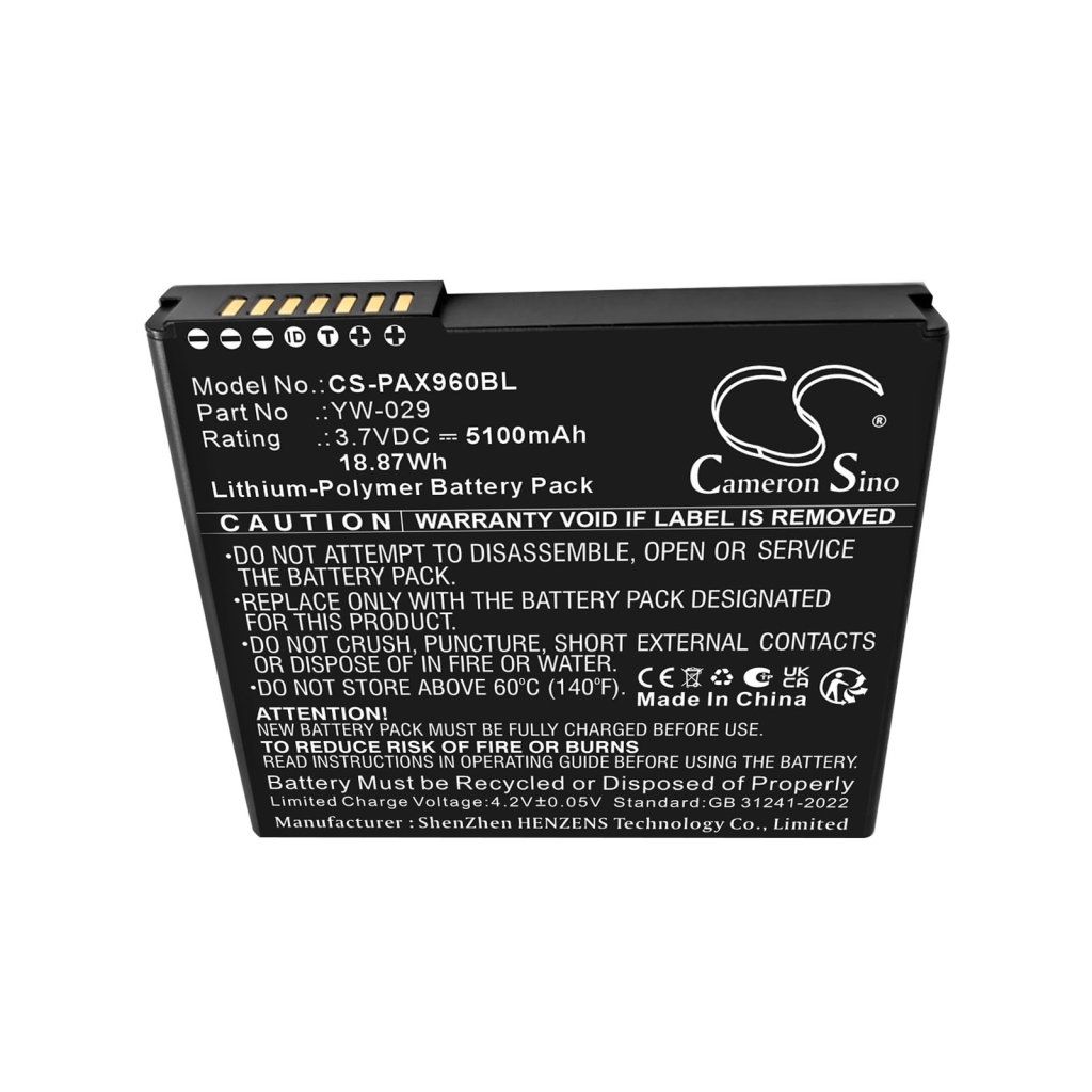 Bateria kompatybilny z Pax CS-PAX960BL