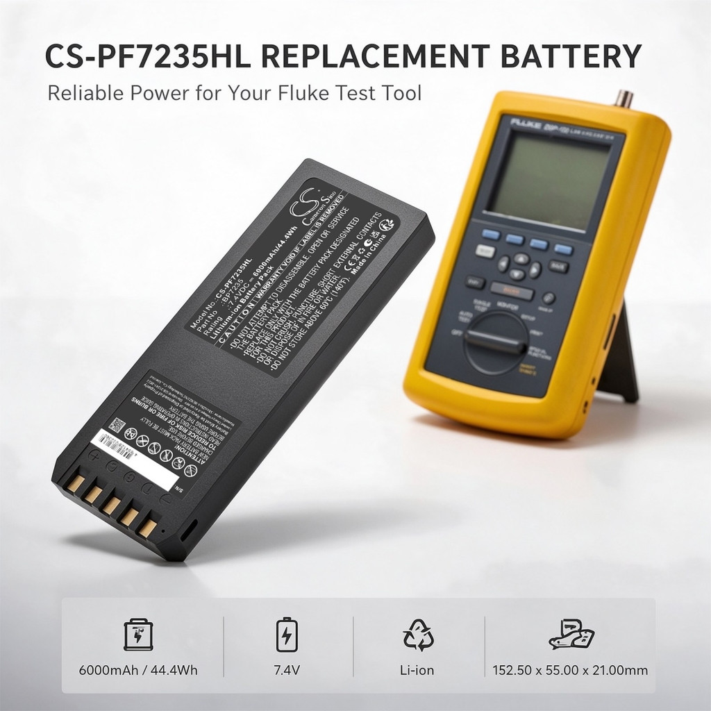 Baterie kompatybilny z Fluke Impulse 6000D 7000DP CS-PF7235HL