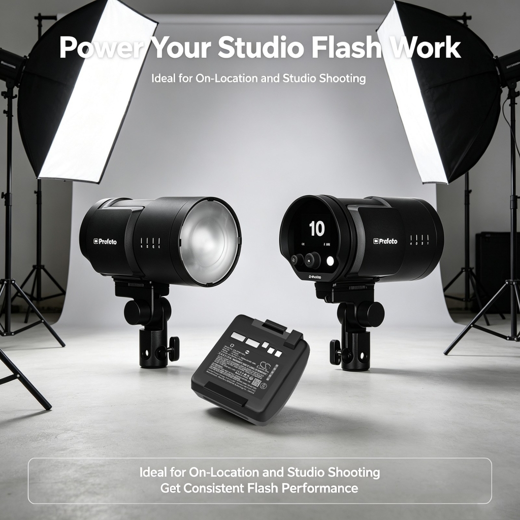 Baterie kompatybilny z Profoto Monolight B10 B10 Plus B10X CS-PFB110HL