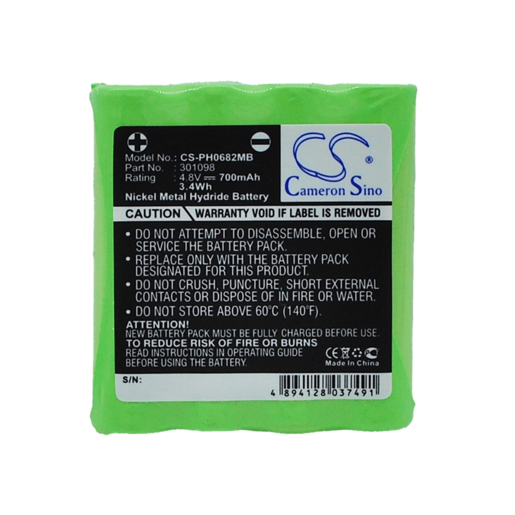 Compatible battery replacement for Philips 301098