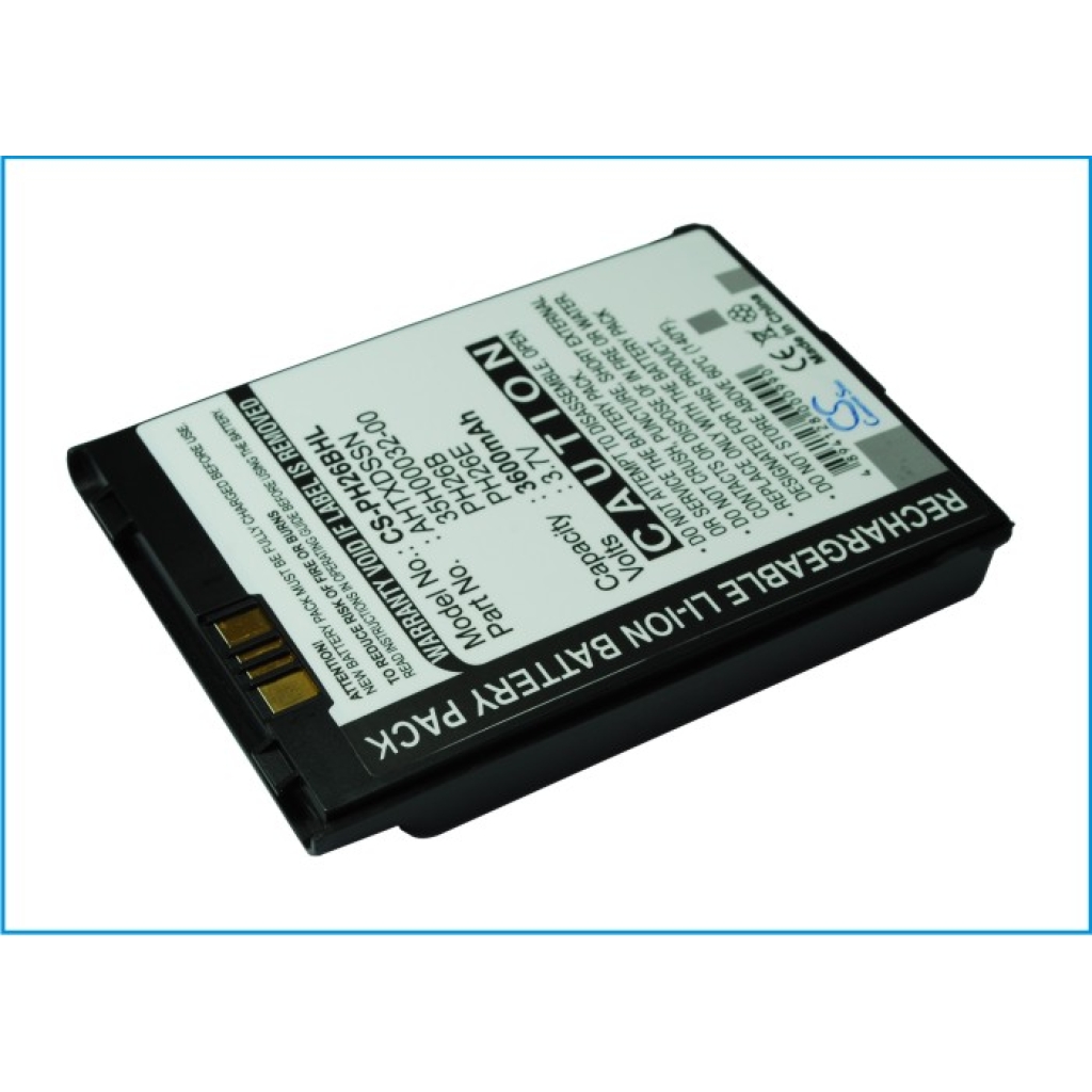 Bateria kompatybilny z HTC Verizon T-mobile Sprint Dopod I-mate Qtek Vodafone O2 Audiovox Daxian Orange Era Siemens E-plus Mwg CS-PH26BHL