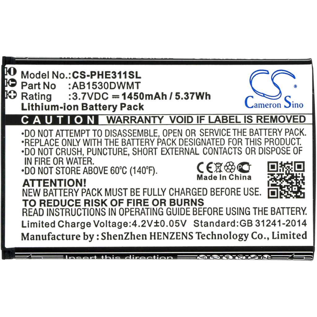 Bateria kompatybilny z Philips CS-PHE311SL