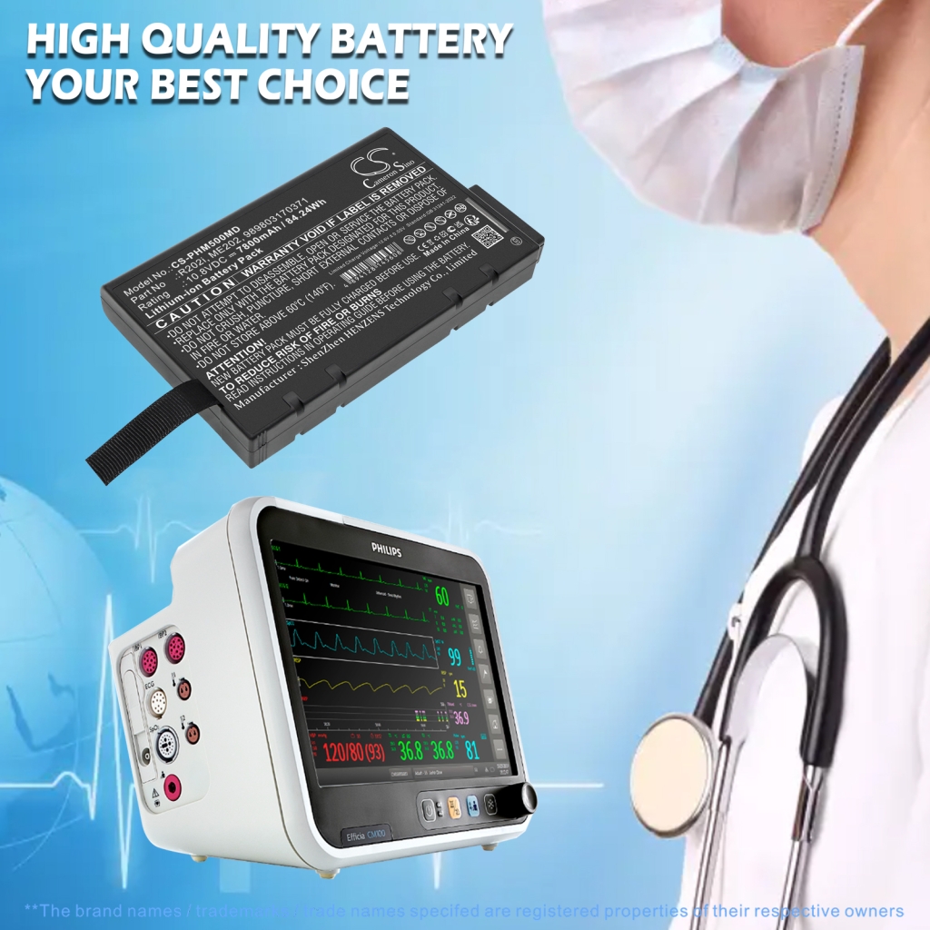 Bateria kompatybilny z Philips CS-PHM500MD