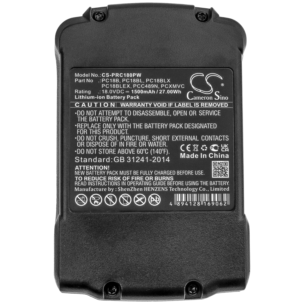 Battery industrial Porter cable PC1800L