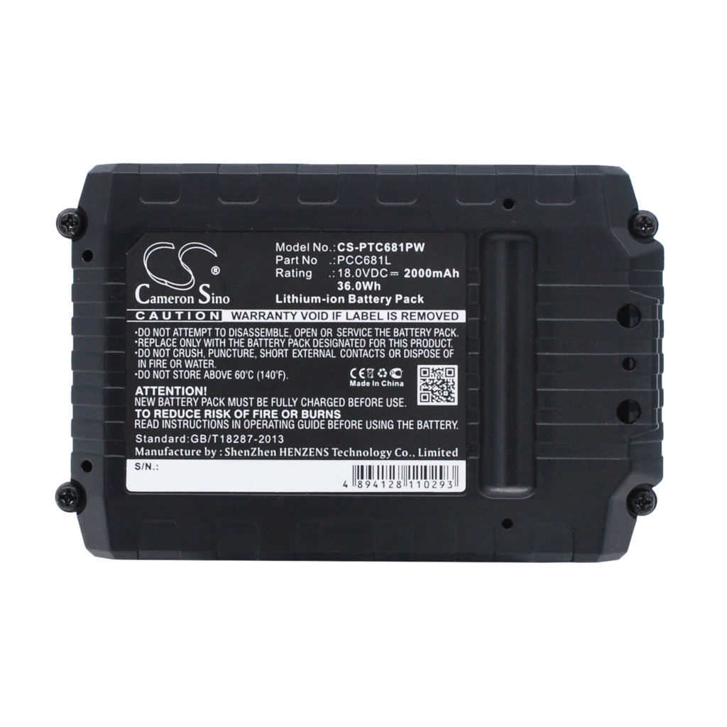 Battery industrial Porter cable PCC601
