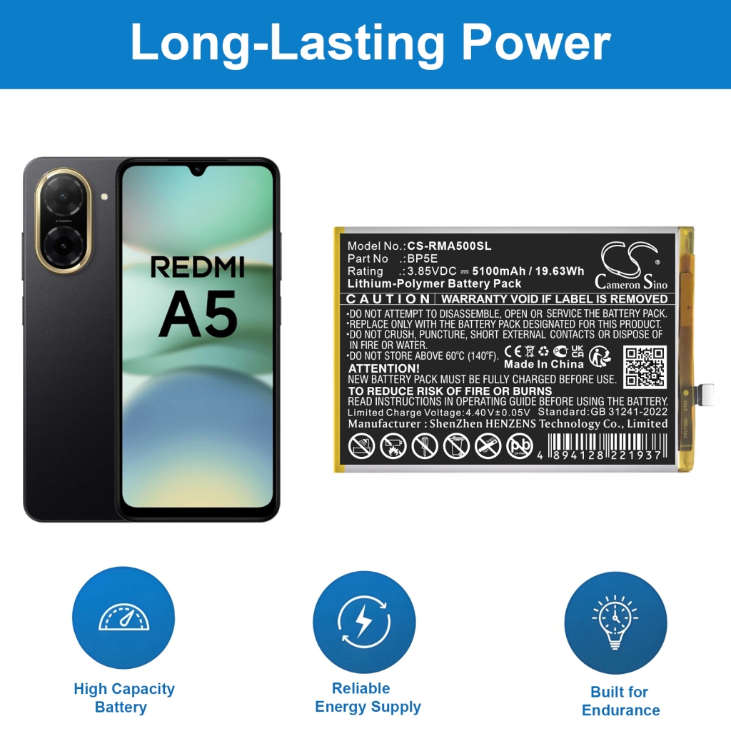 Baterie do telefonów komórkowych Redmi CS-RMA500SL
