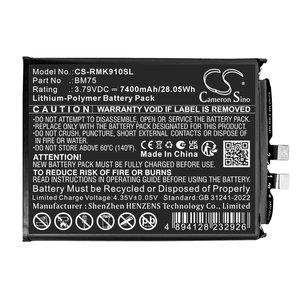 Baterie kompatybilny z Redmi K90 Pro Max CS-RMK910SL