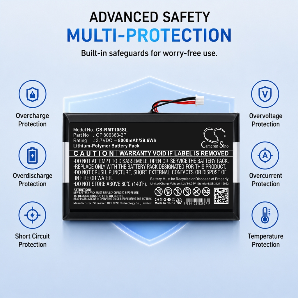 Bateria kompatybilny z Rand mcnally CS-RMT105SL