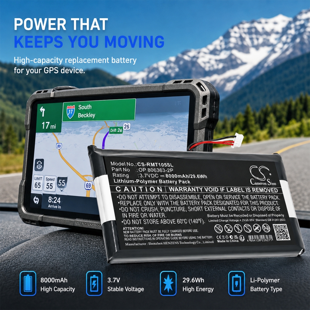Bateria kompatybilny z Rand mcnally CS-RMT105SL