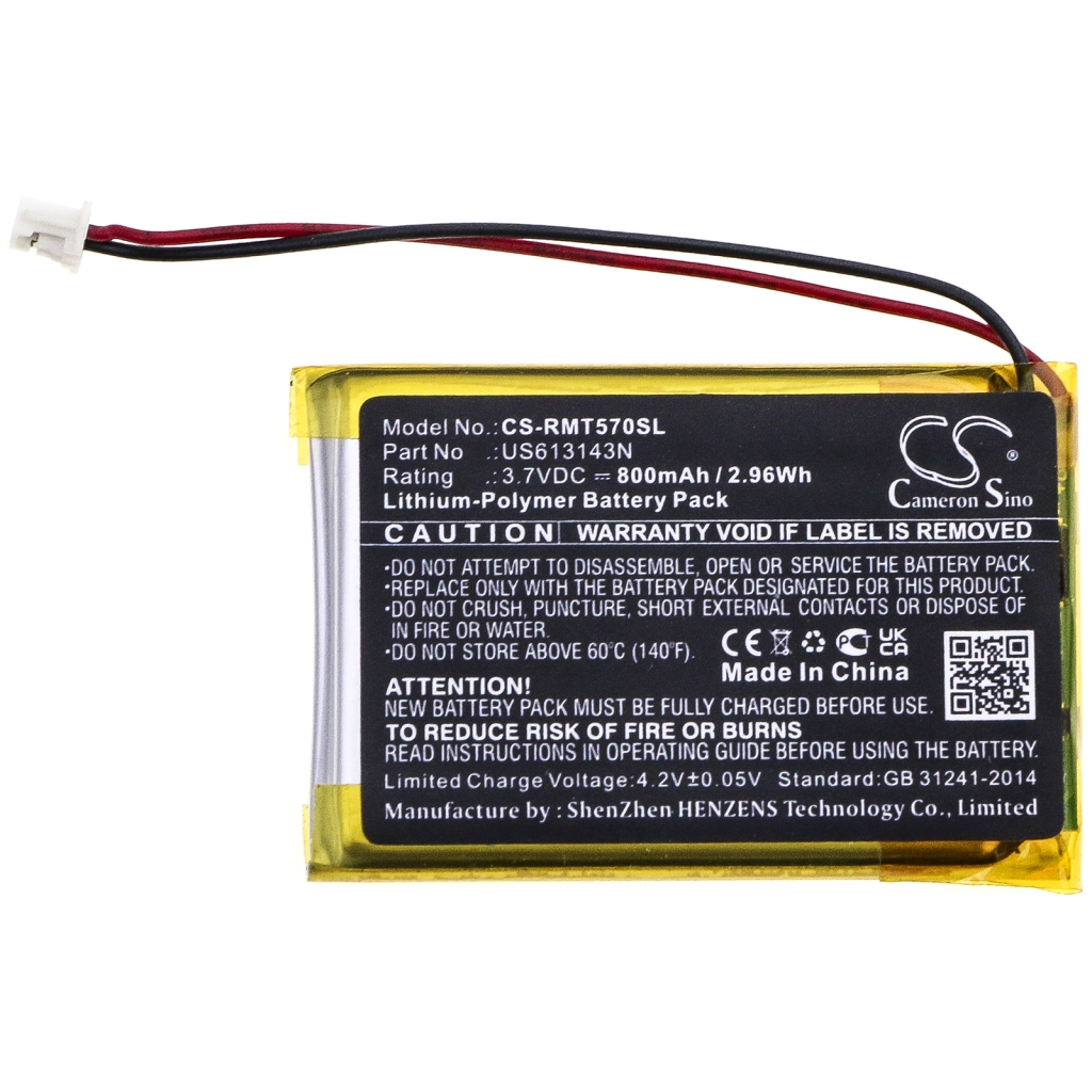 Compatible battery replacement for Rapoo US613143N