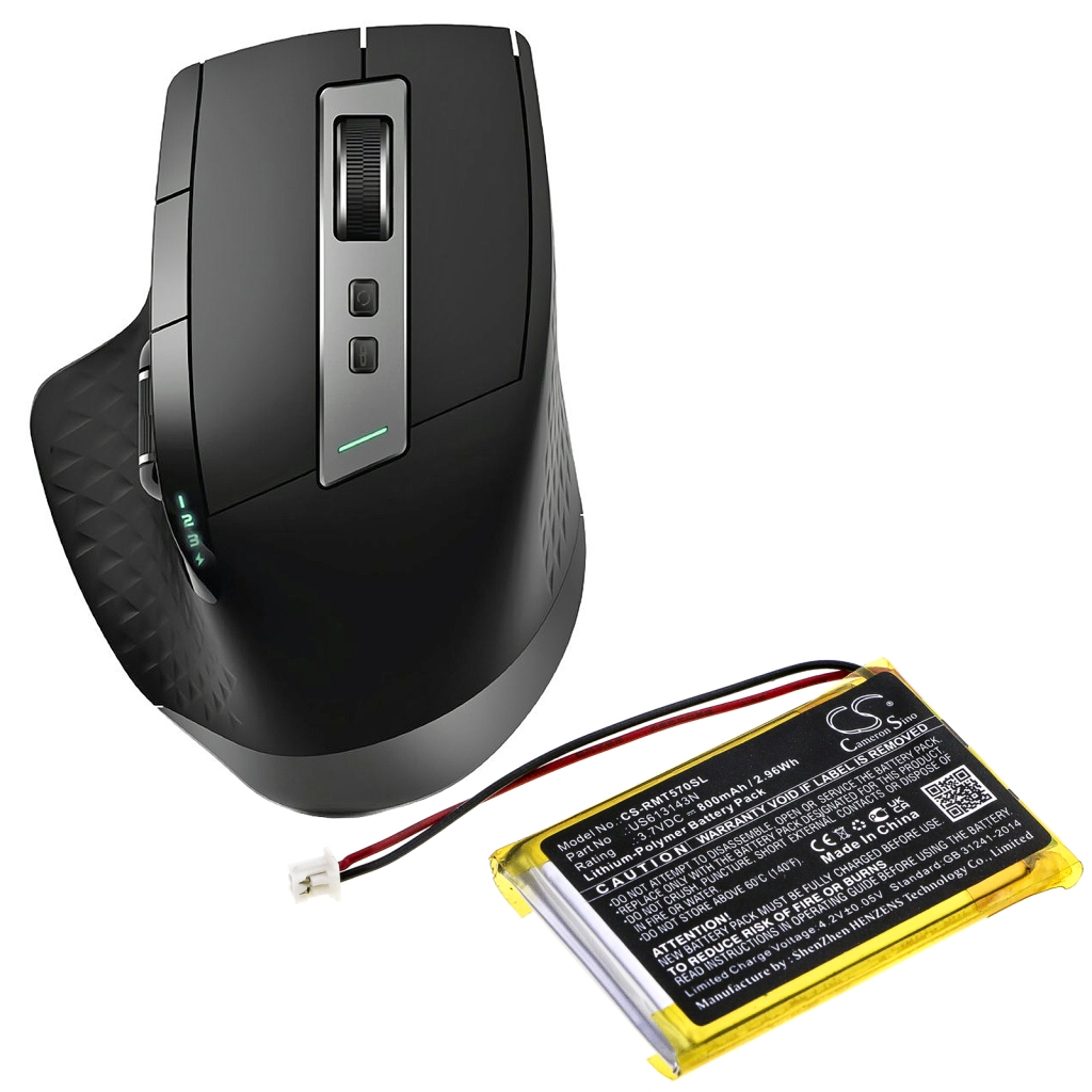Compatible battery replacement for Rapoo US613143N