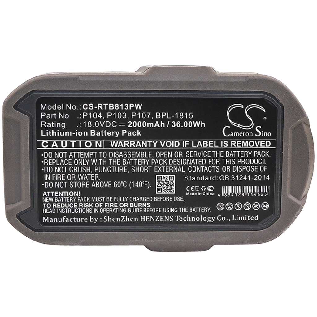 Battery industrial Ryobi CJSP-1801QEOM
