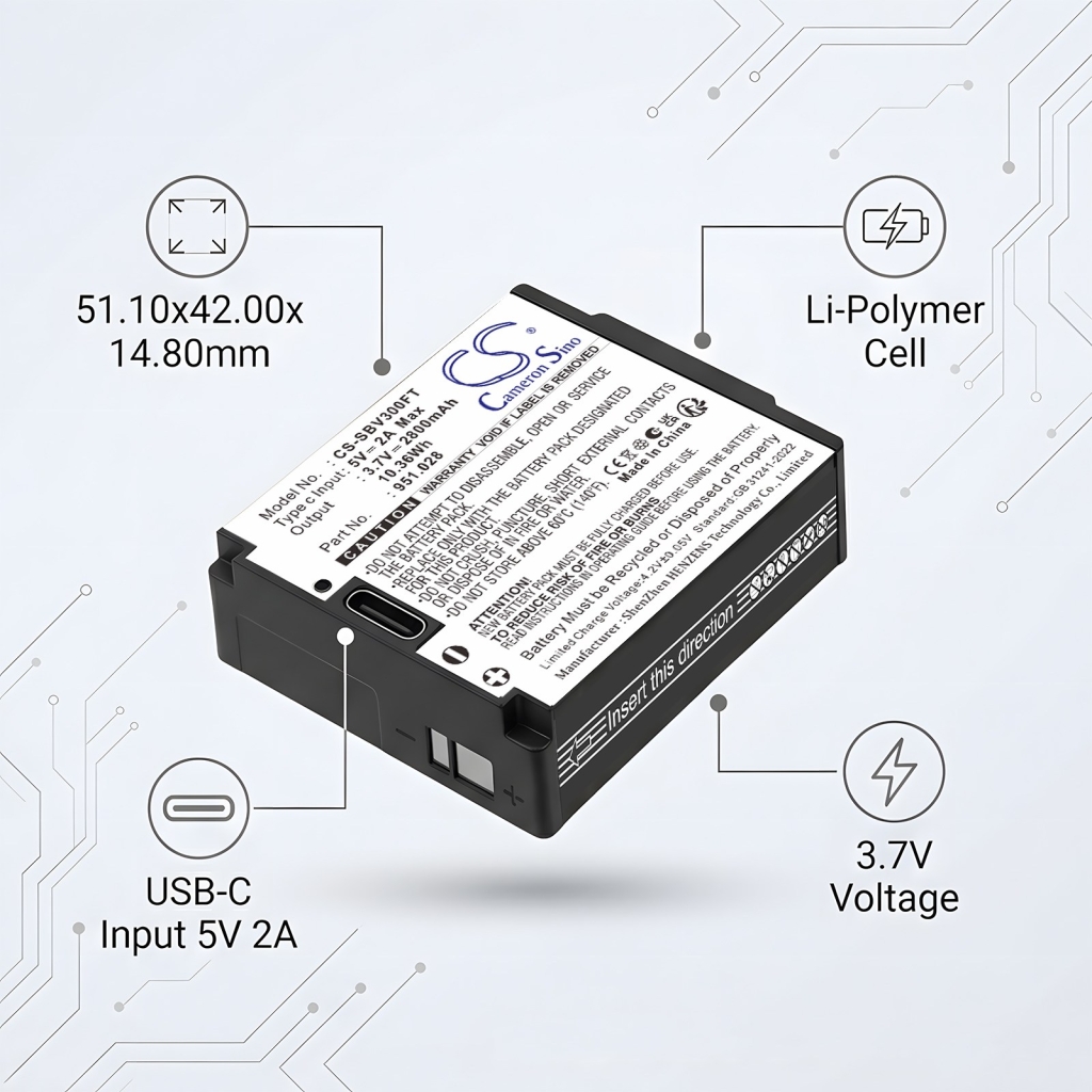 Bateria kompatybilny z Suprabeam CS-SBV300FT