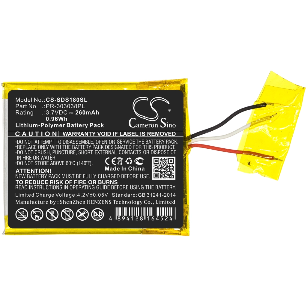 Baterie do odtwarzaczy MP3 SanDisk CS-SDS180SL