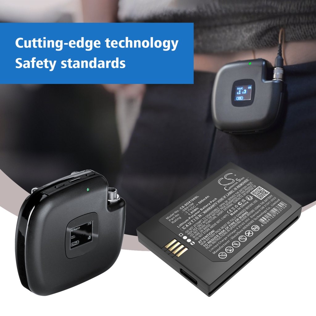 Audio device batteries Shure CS-SDX100SL