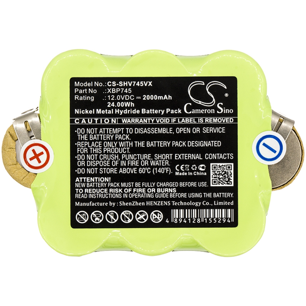Compatible battery replacement for Shark XBP745