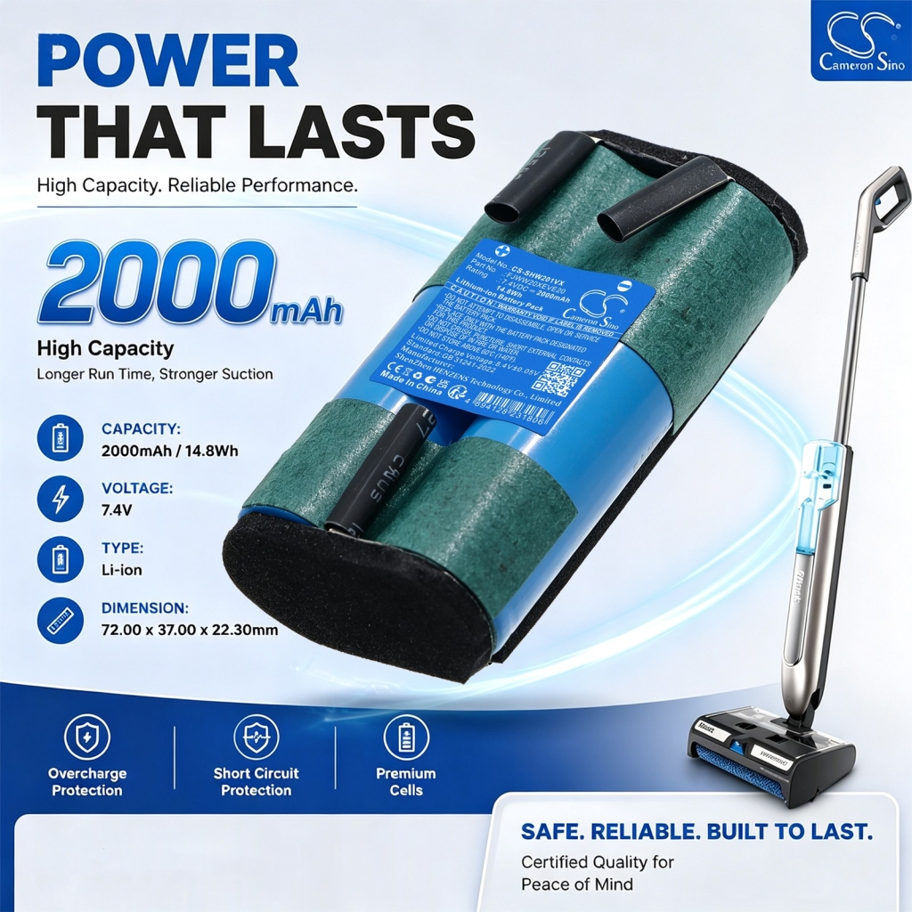 Baterie kompatybilny z Shark HydroDuo WW201 Cordless Wet & Dry Cleane CS-SHW201VX